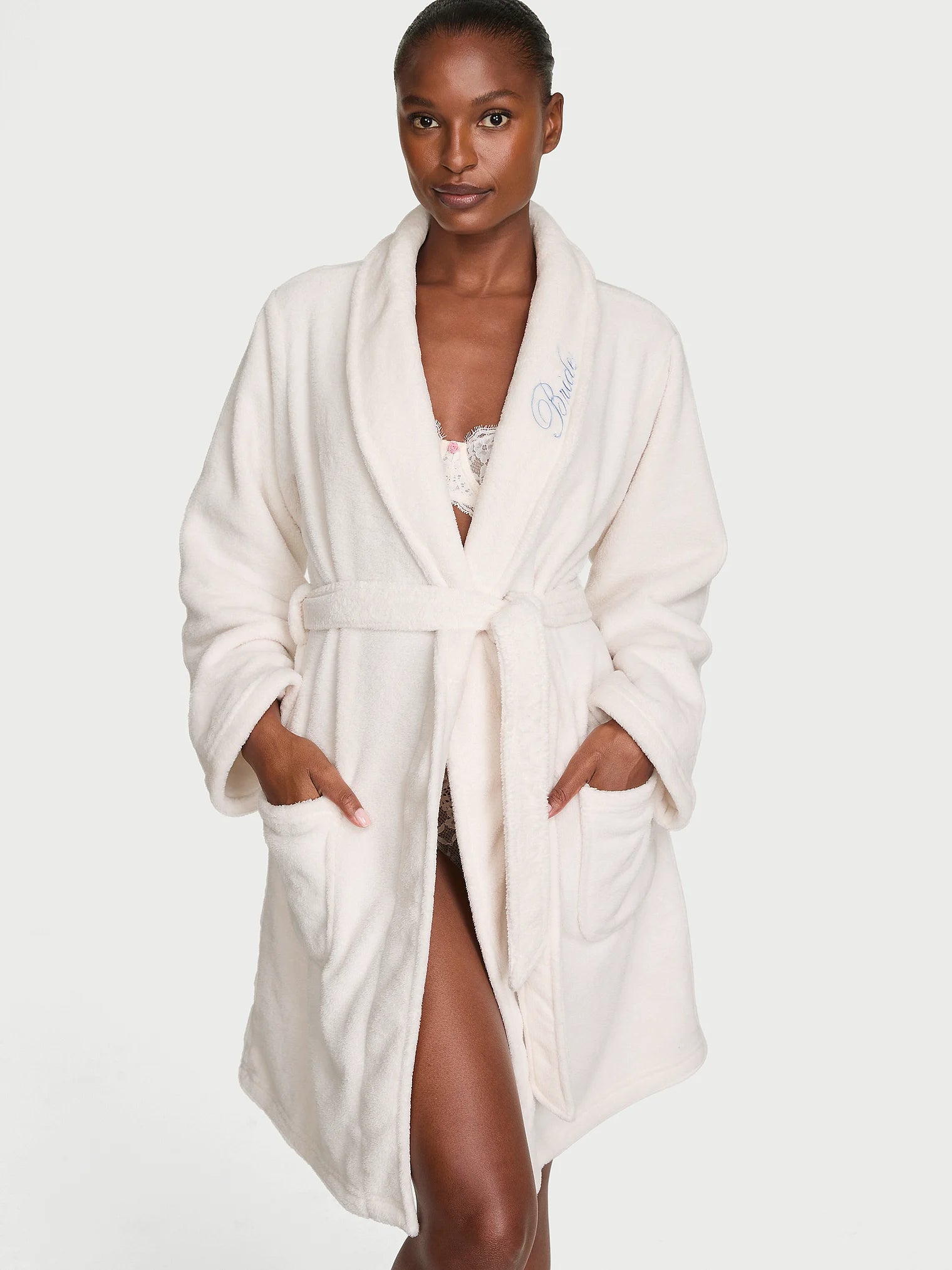 Victoria's Secret Bata de felpa abrigada