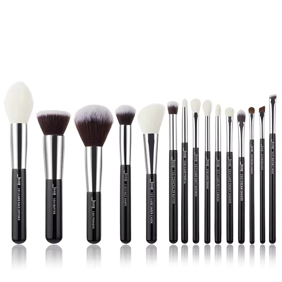 Jessup-Juego de brochas de maquillaje x 15