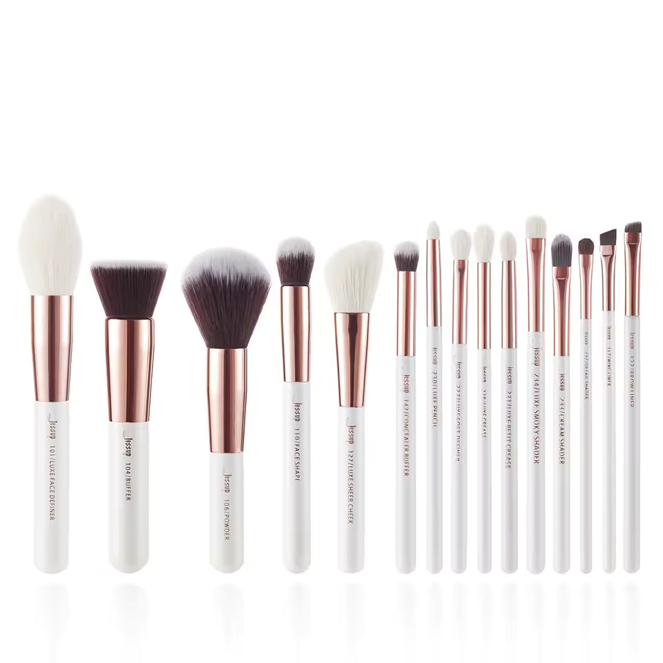 Jessup-Juego de brochas de maquillaje x 15