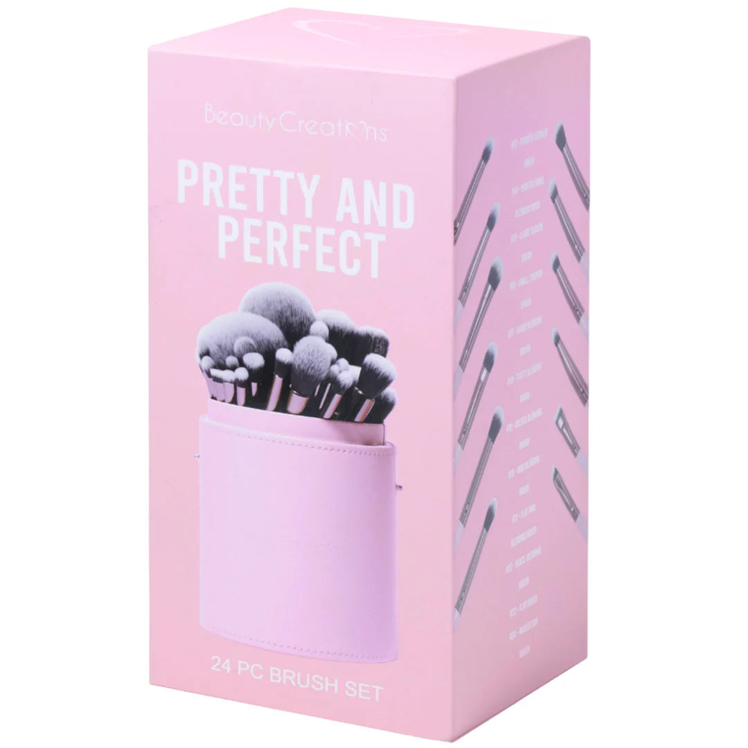 Beauty Creations set brochas 24 piezas Rosado