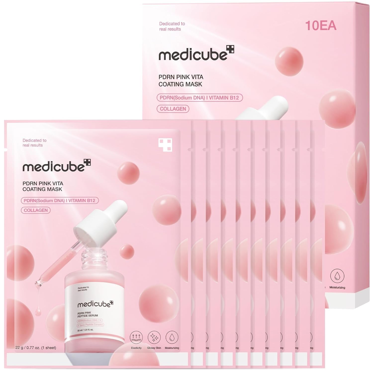 Medicube Salmon DNA PDRN Pink Vita Coating Sheet Mask