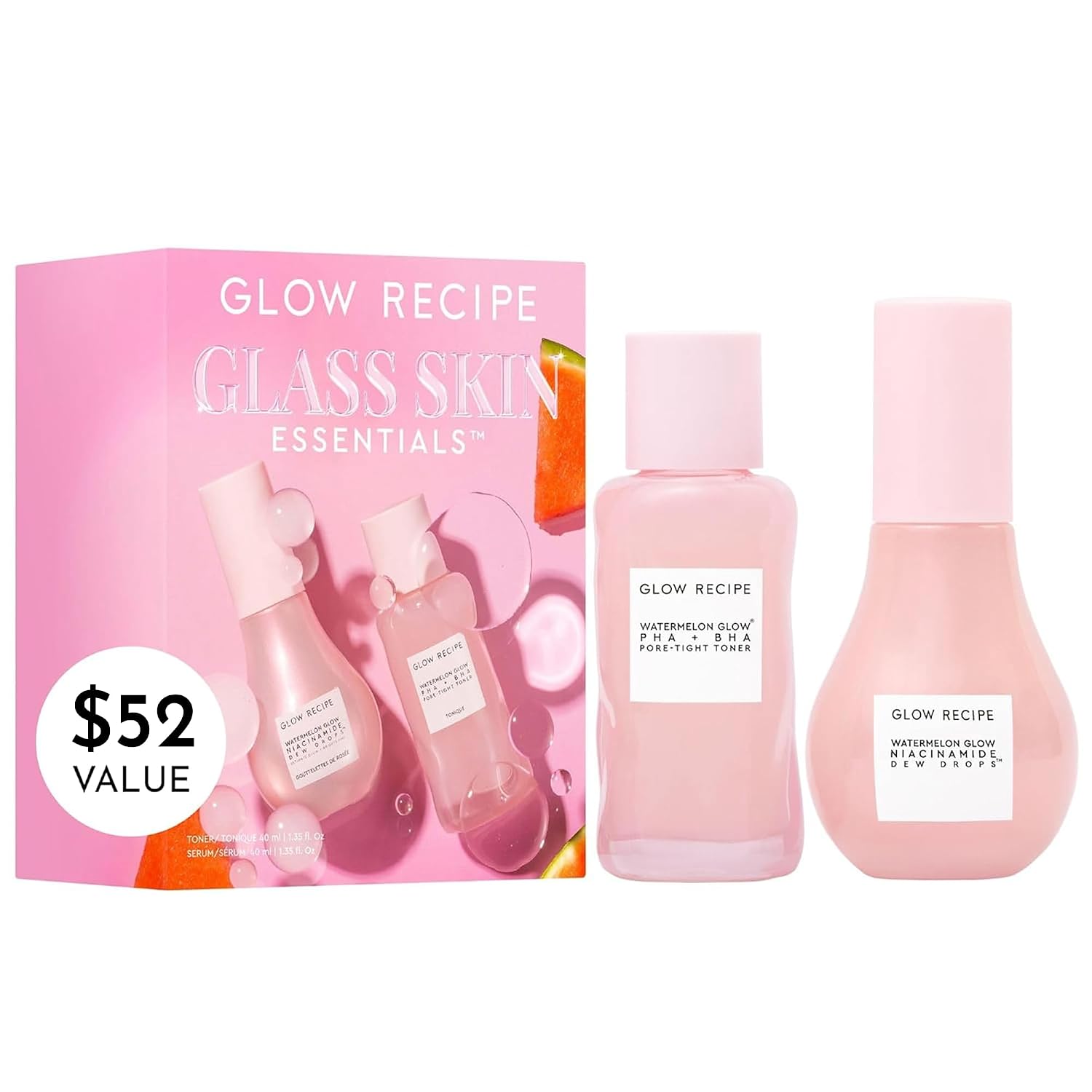 Glow Recipe Glass Skin Essential - Kit de cuidado de la piel coreano