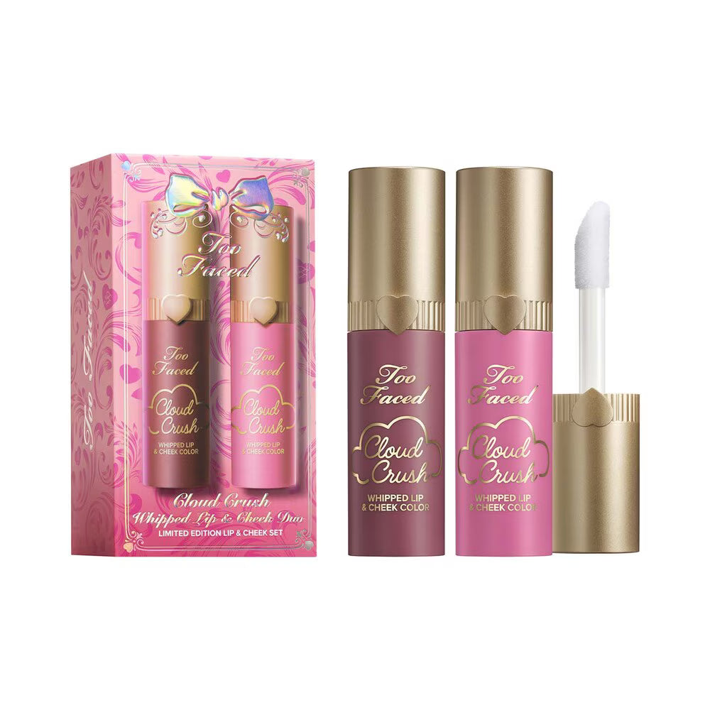 TOO FACED set edición especial cloud crush lip and cheek duo - blush líquido duo