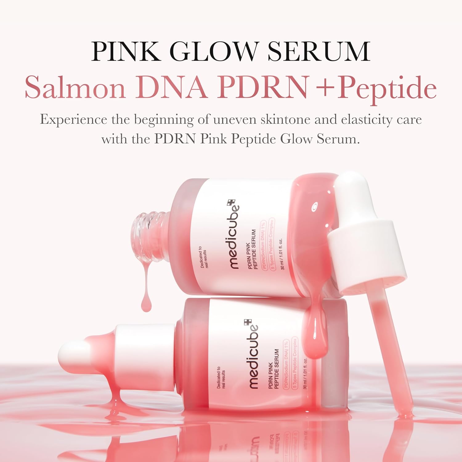 Medicube Salmon DNA PDRN - Suero de péptido rosa