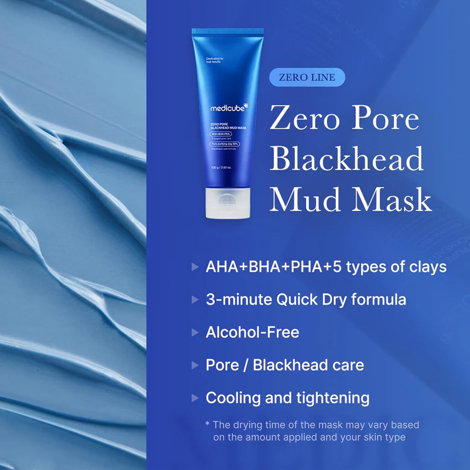 Medicube Máscara facial de barro de puntos negros Zero Pore