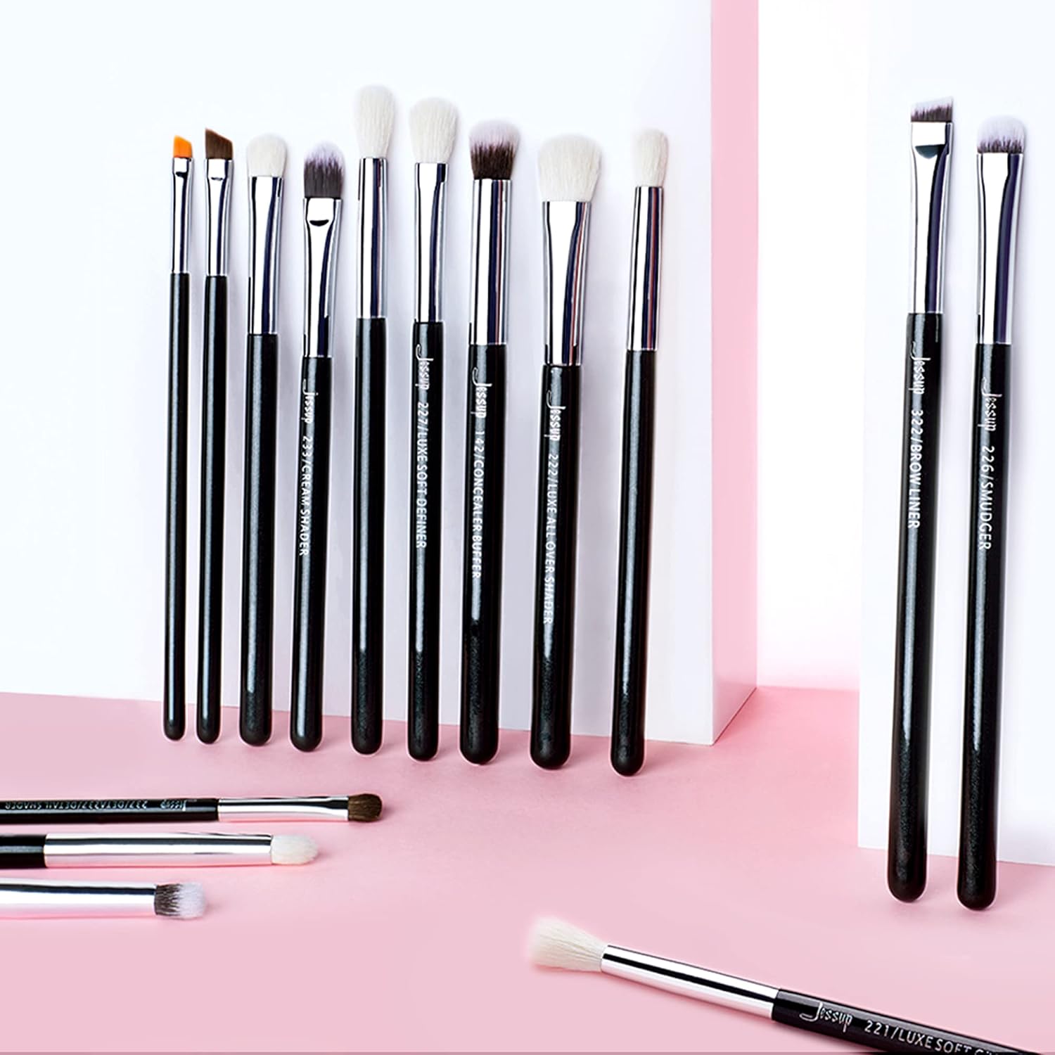 Jessup set de brochas de maquillaje, 15 piezas