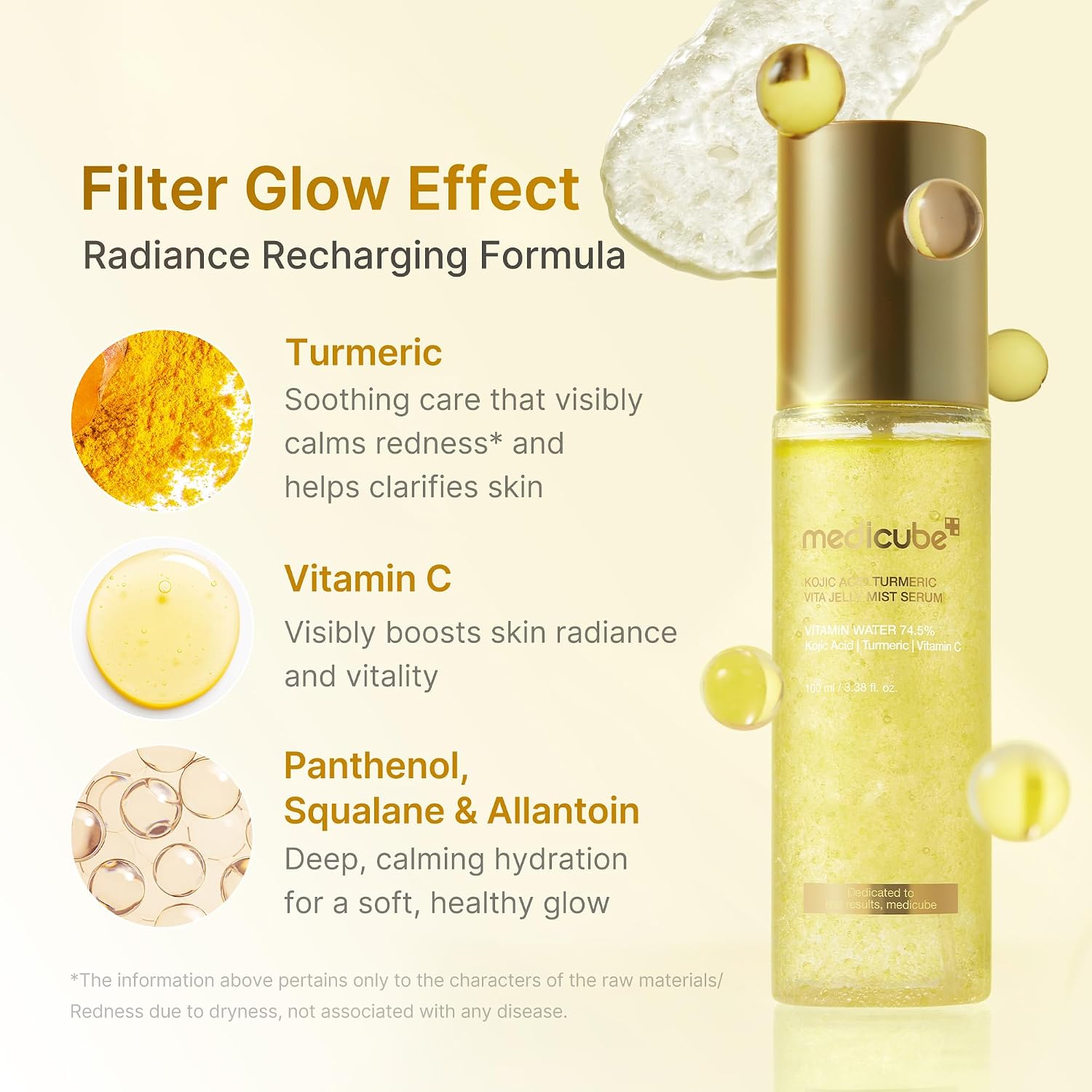 Medicube Jelly Mist - Suero con cúrcuma de ácido kójico