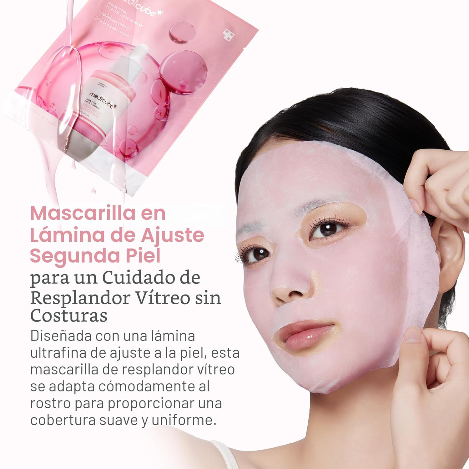 Medicube PDRN - Máscarilla de péptido rosa EN VELO X10
