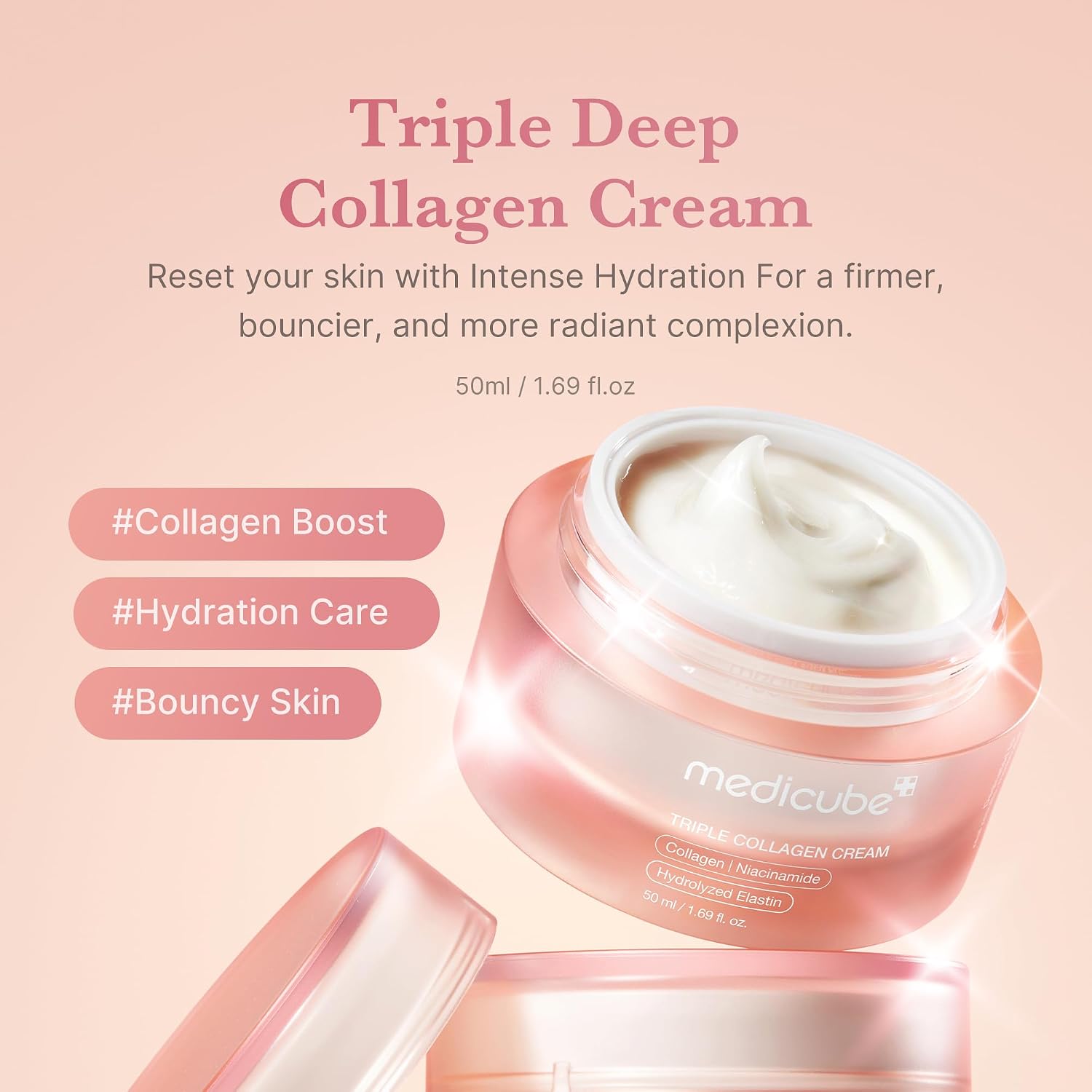 Medicube Triple Collagen Cream for Hydrating & Firming