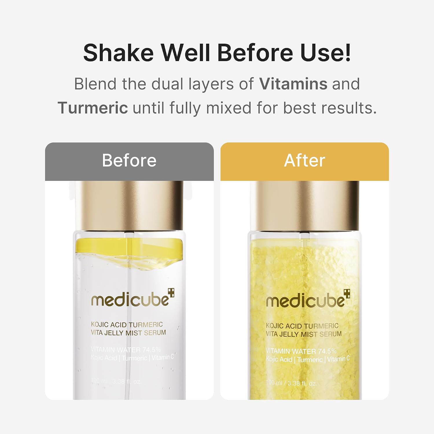 Medicube Jelly Mist - Suero con cúrcuma de ácido kójico