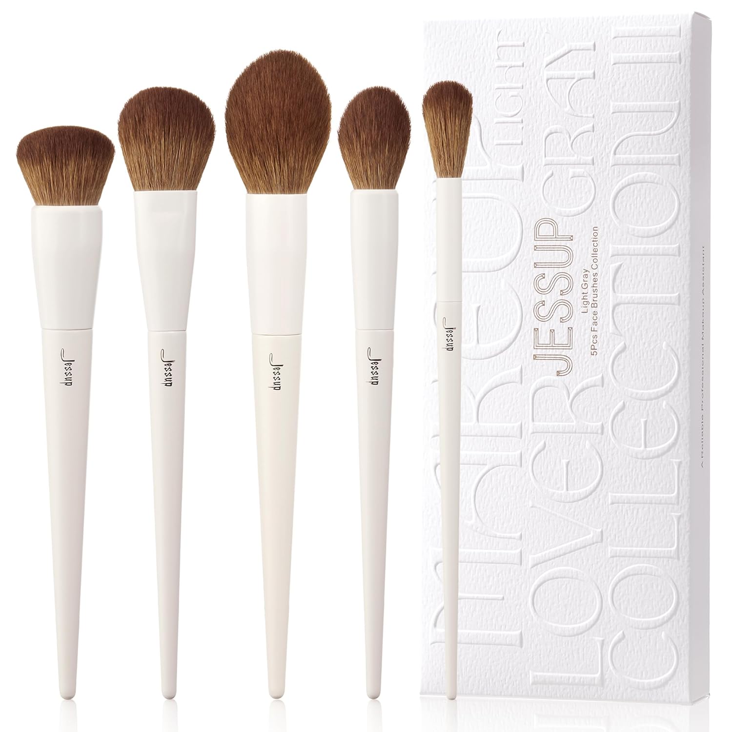 Jessup Juego de Brochas de Maquillaje de 5 Piezas