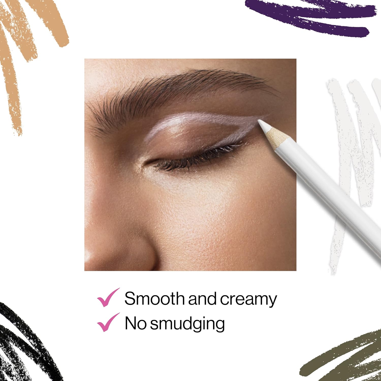 wet n wild - Lápiz delineador de ojos BLANCO
