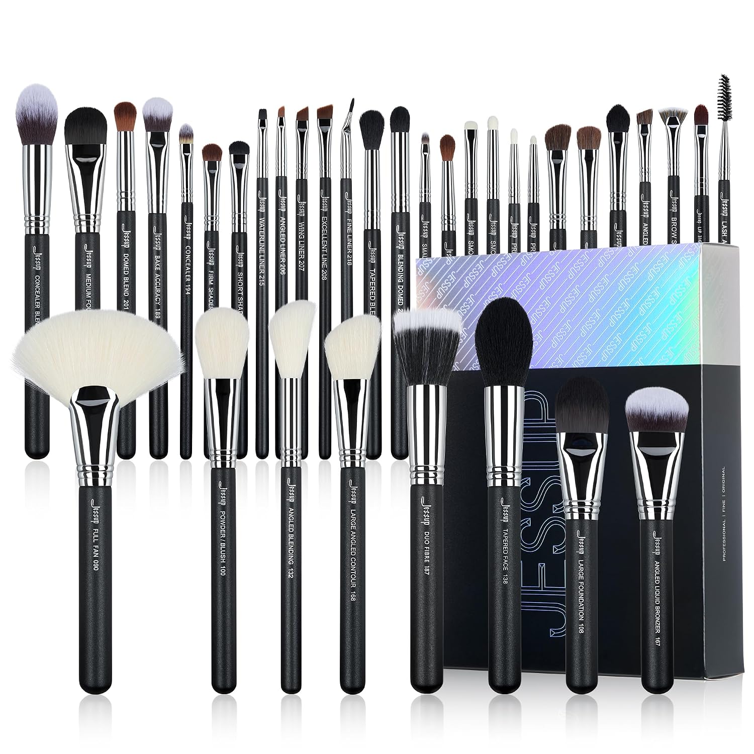 Jessup Makeup Brushes Set Professional, 35pcs Face & Eye Make up Brush T342