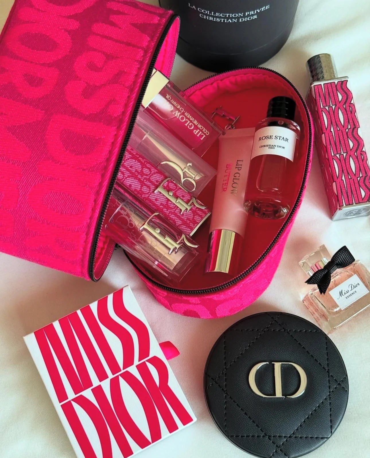 Dior Miss Dior Makeup Vanity Case Dark Pink