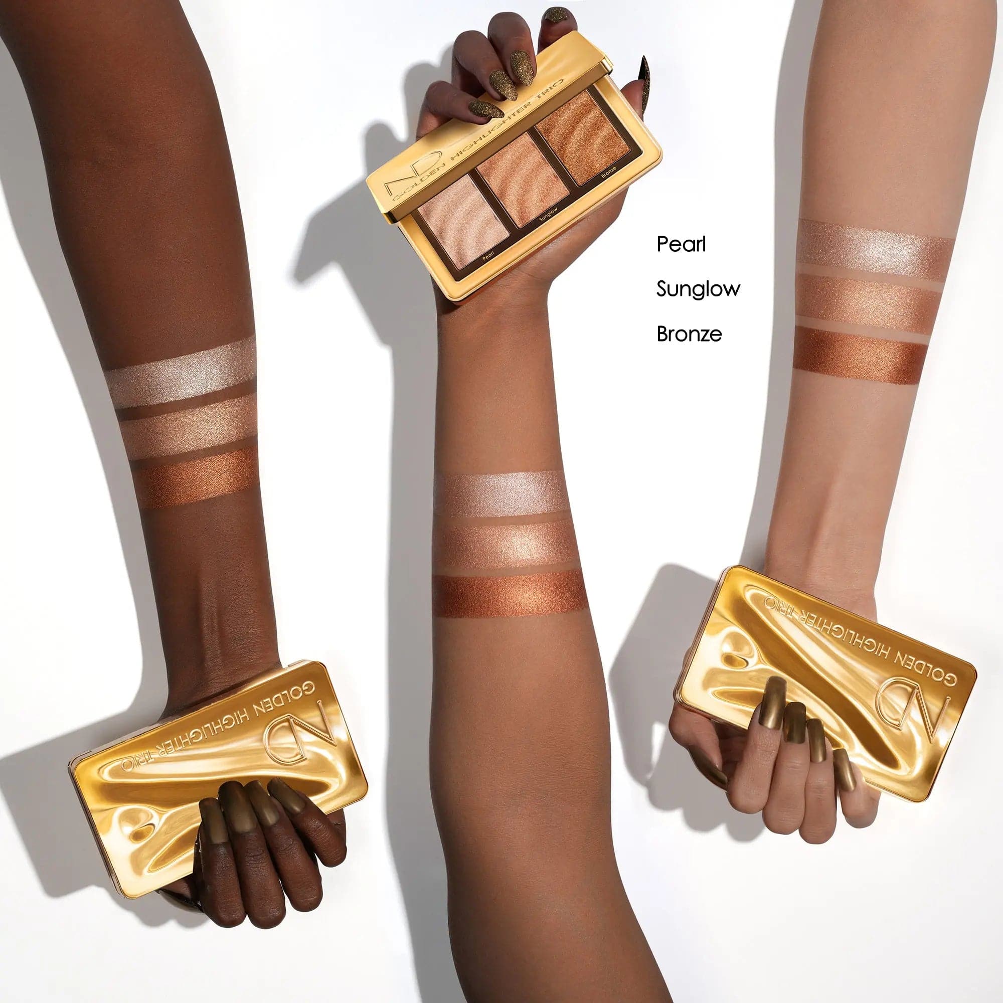 GOLDEN HIGHLIGHTER TRIO Cheek Glow Palette