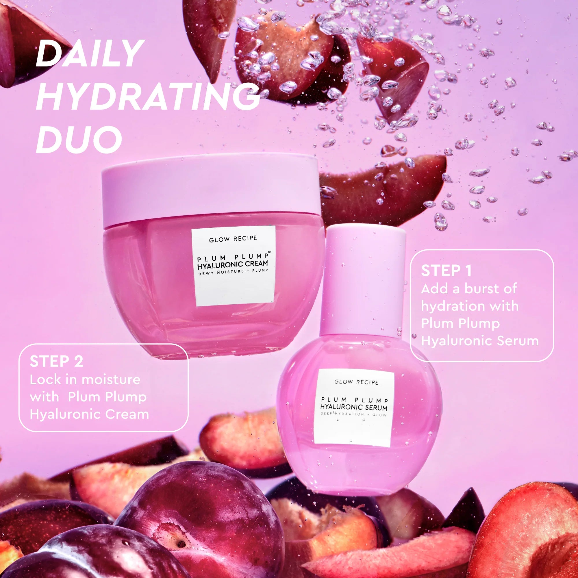Glow recipe Plum Plump Deep Hydration Skincare Set