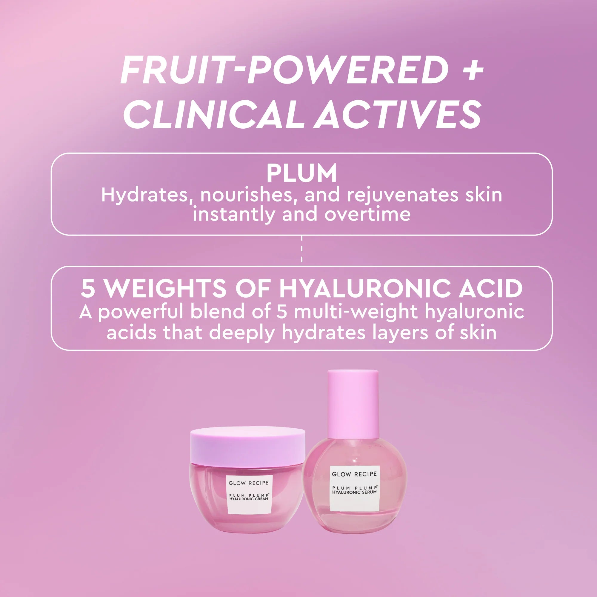 Glow recipe Plum Plump Deep Hydration Skincare Set
