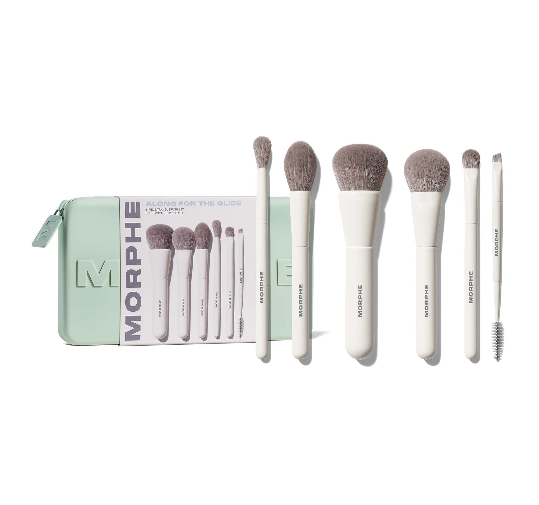 MORPHE Travel Shaping Essentials Bamboo & Charcoal-Infused Travel Brush Set