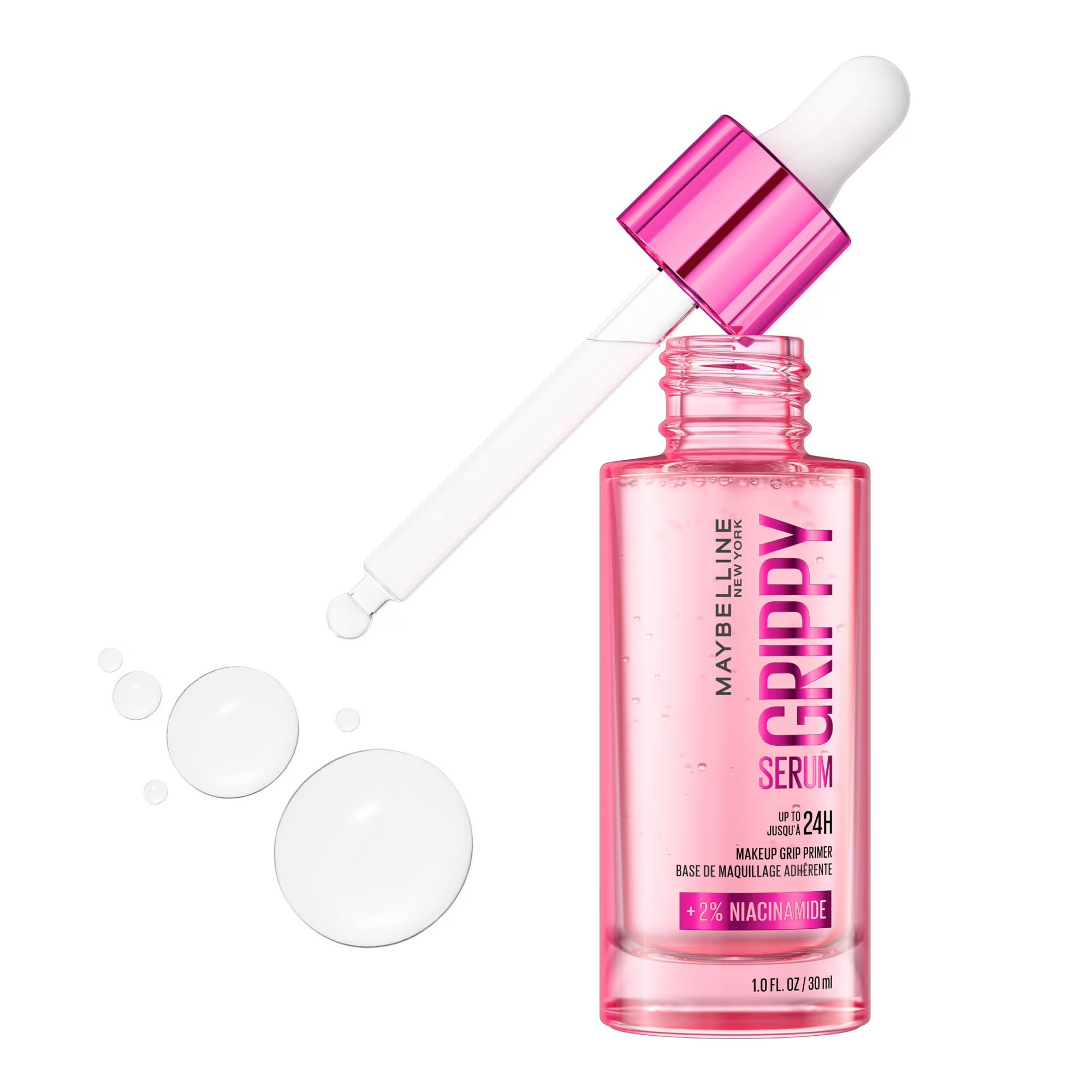 Maybelline Grippy Serum Primer de Maquillaje, 2% Niacinamida