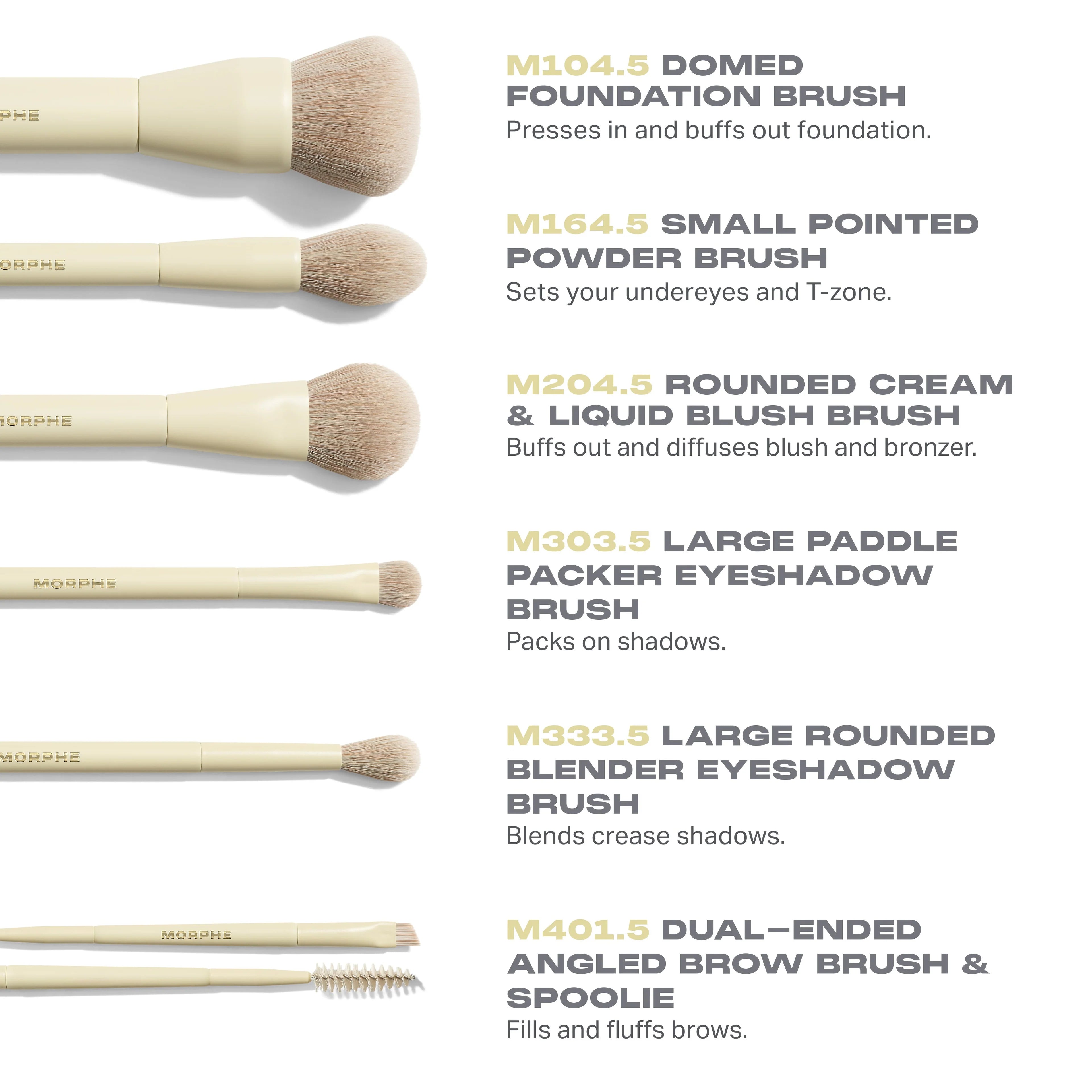 Buttery Blends 6-Piece Travel Brush Set