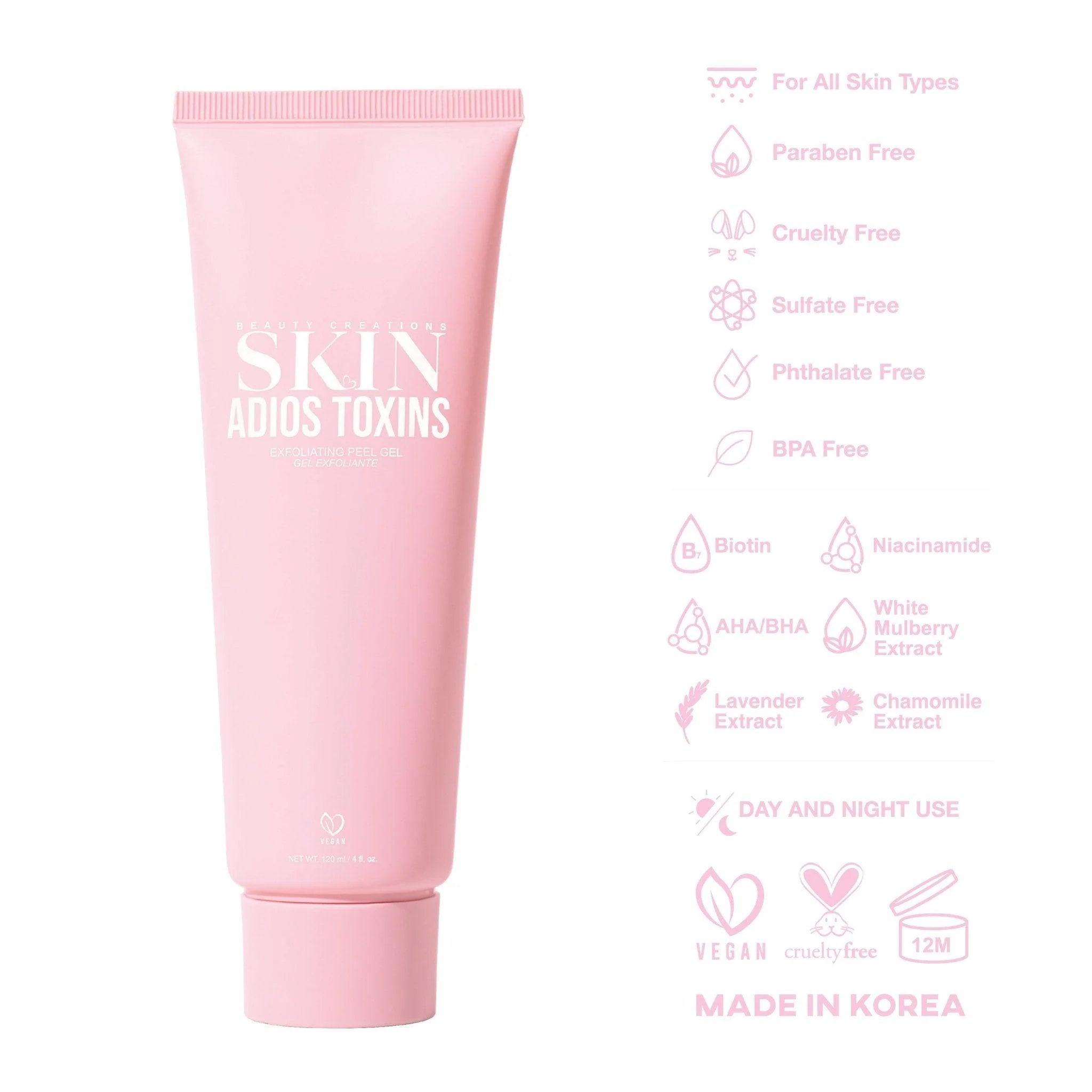 BEAUTY CREATIONS | Adios Toxins Exfoliating Peel Gel