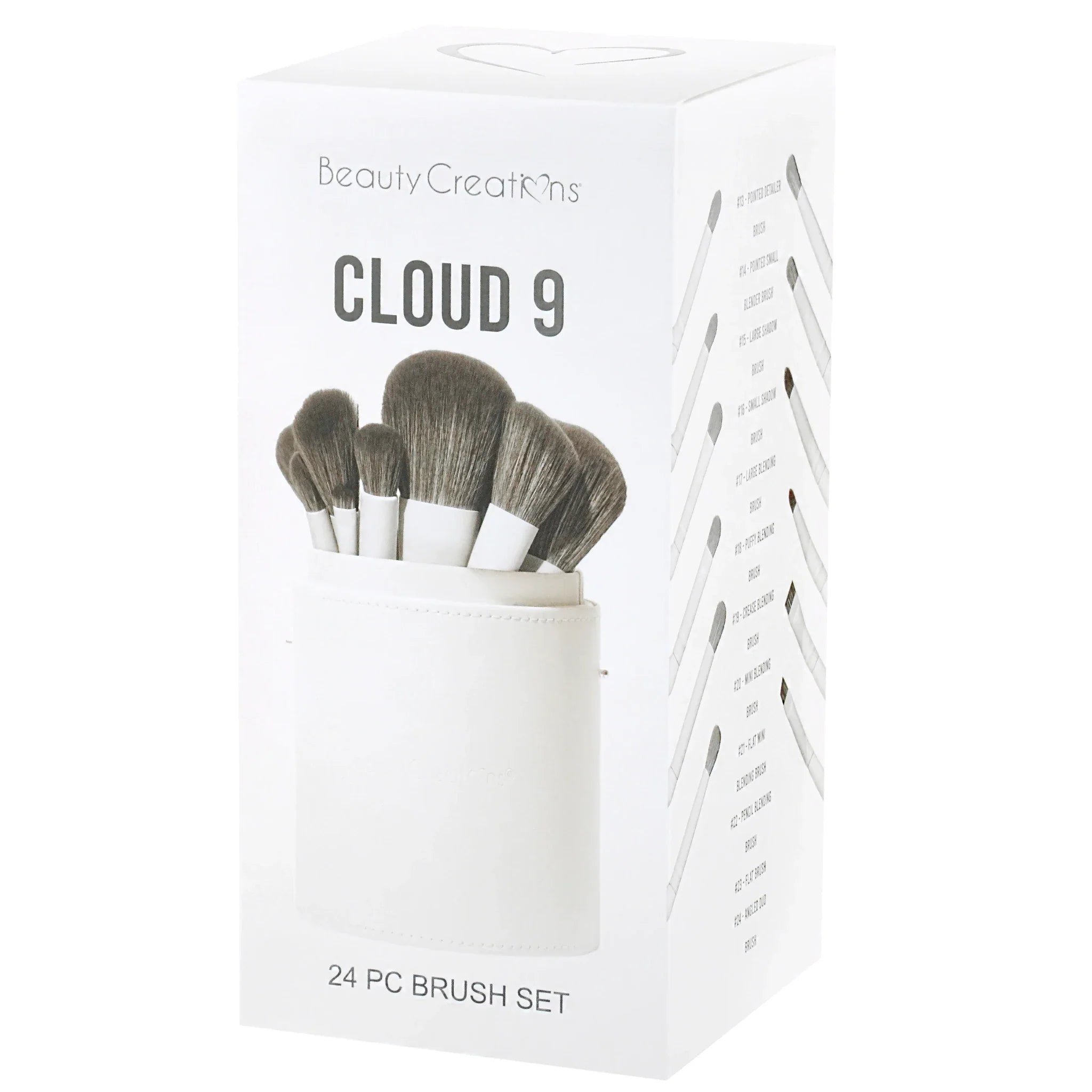 Beauty Creations set brochas 24 piezas Blanco