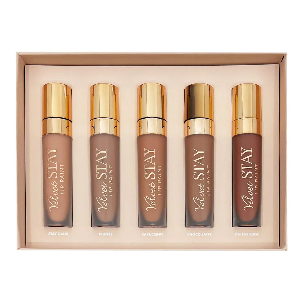 Set de labiales Velvet Stay Lip Paint Beauty Creations.