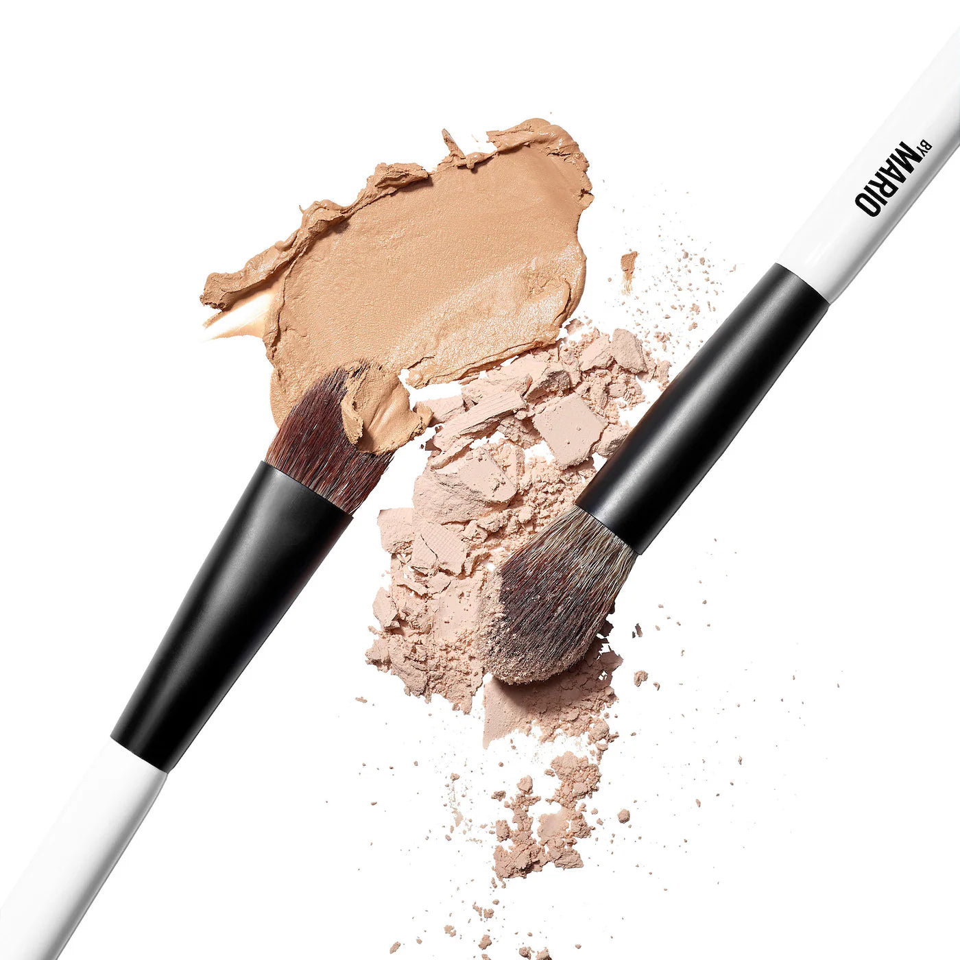MAKEUP BY MARIO  EF1 Dual-Ended Cream & Powder Brush