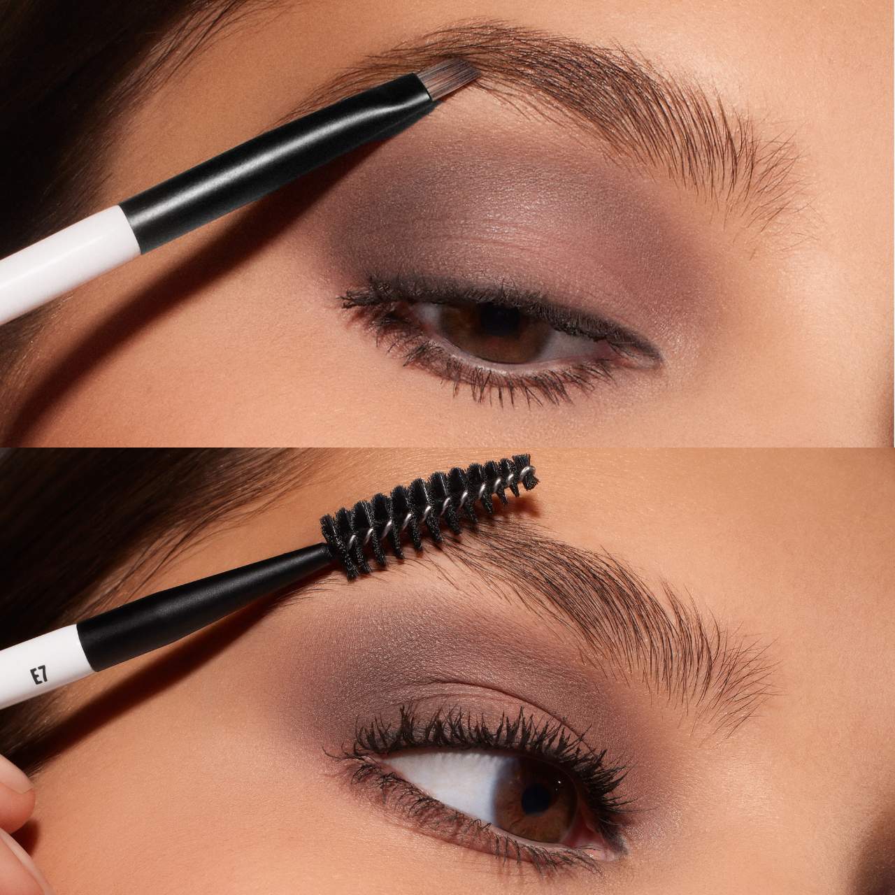 MAKEUP BY MARIO  E7 Dual-Ended Eyebrow Brush