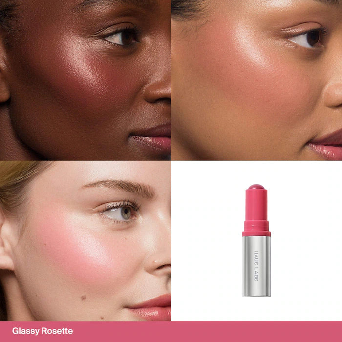 Haus Labs  Color Fuse Longwear Hydrating Glassy Lip + Cheek Blush Balm Stick