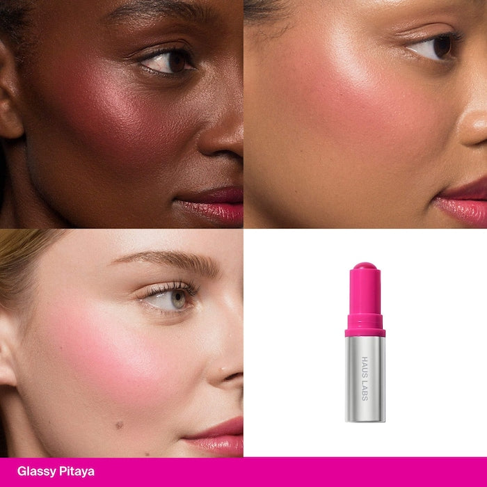 Haus Labs  Color Fuse Longwear Hydrating Glassy Lip + Cheek Blush Balm Stick