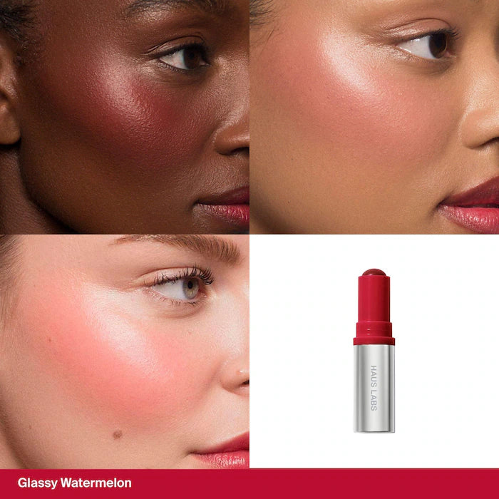 Haus Labs  Color Fuse Longwear Hydrating Glassy Lip + Cheek Blush Balm Stick