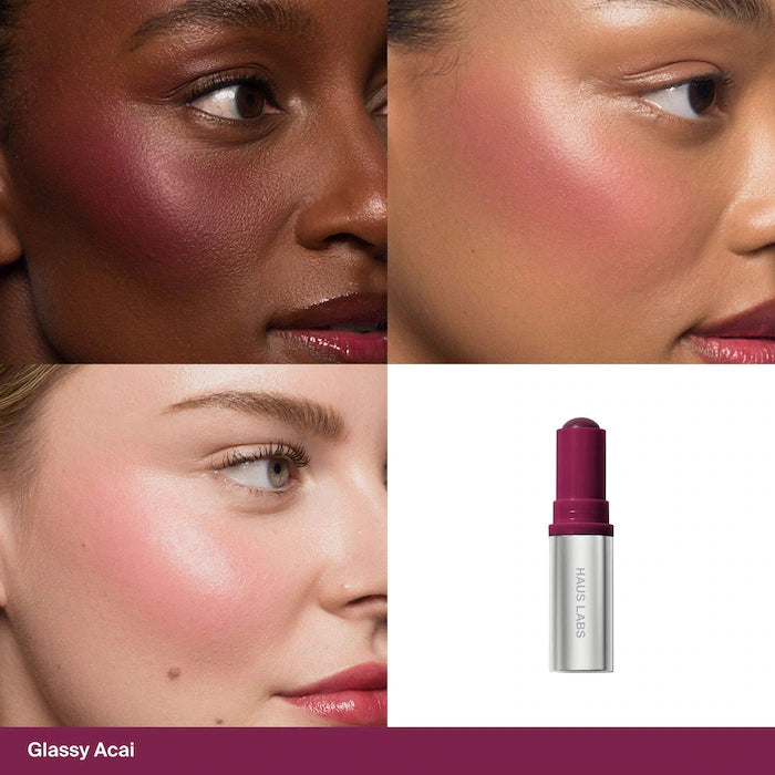 Haus Labs  Color Fuse Longwear Hydrating Glassy Lip + Cheek Blush Balm Stick