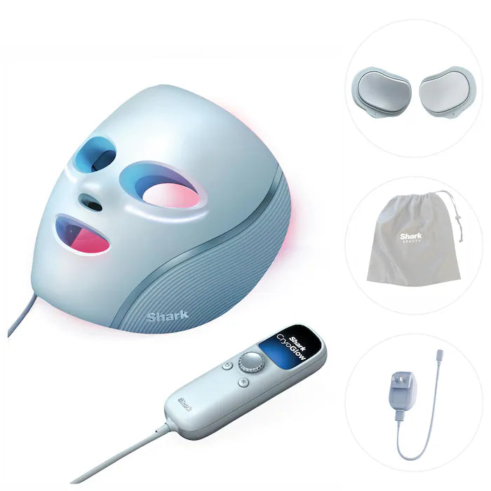 Shark Beauty Under-Eye Cooling + LED Anti-Aging Red Light & Skin Clearing Mask