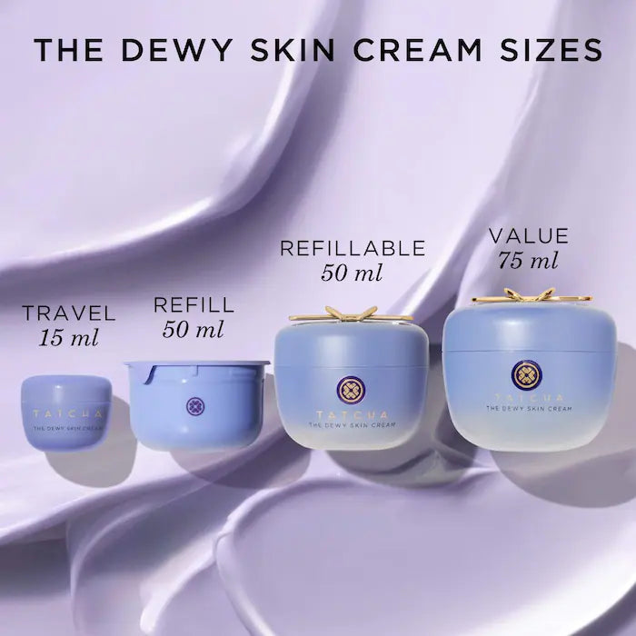 Tatcha  The Dewy Skin Cream Plumping & Hydrating Refillable Moisturizer