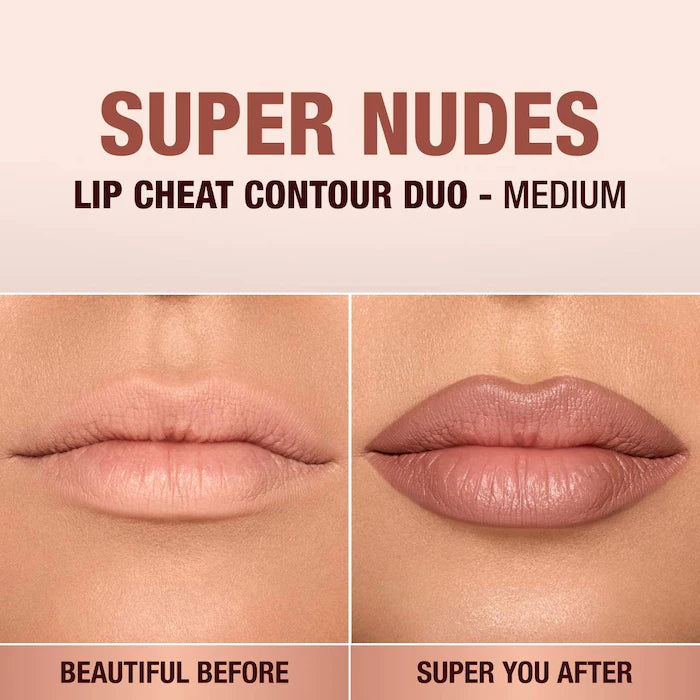 Charlotte Tilbury  Super Nudes Lip Cheat Contour Duo Lip Liner
