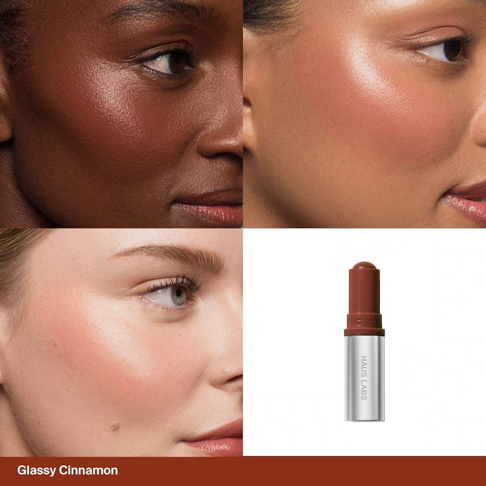 Haus Labs  Color Fuse Longwear Hydrating Glassy Lip + Cheek Blush Balm Stick