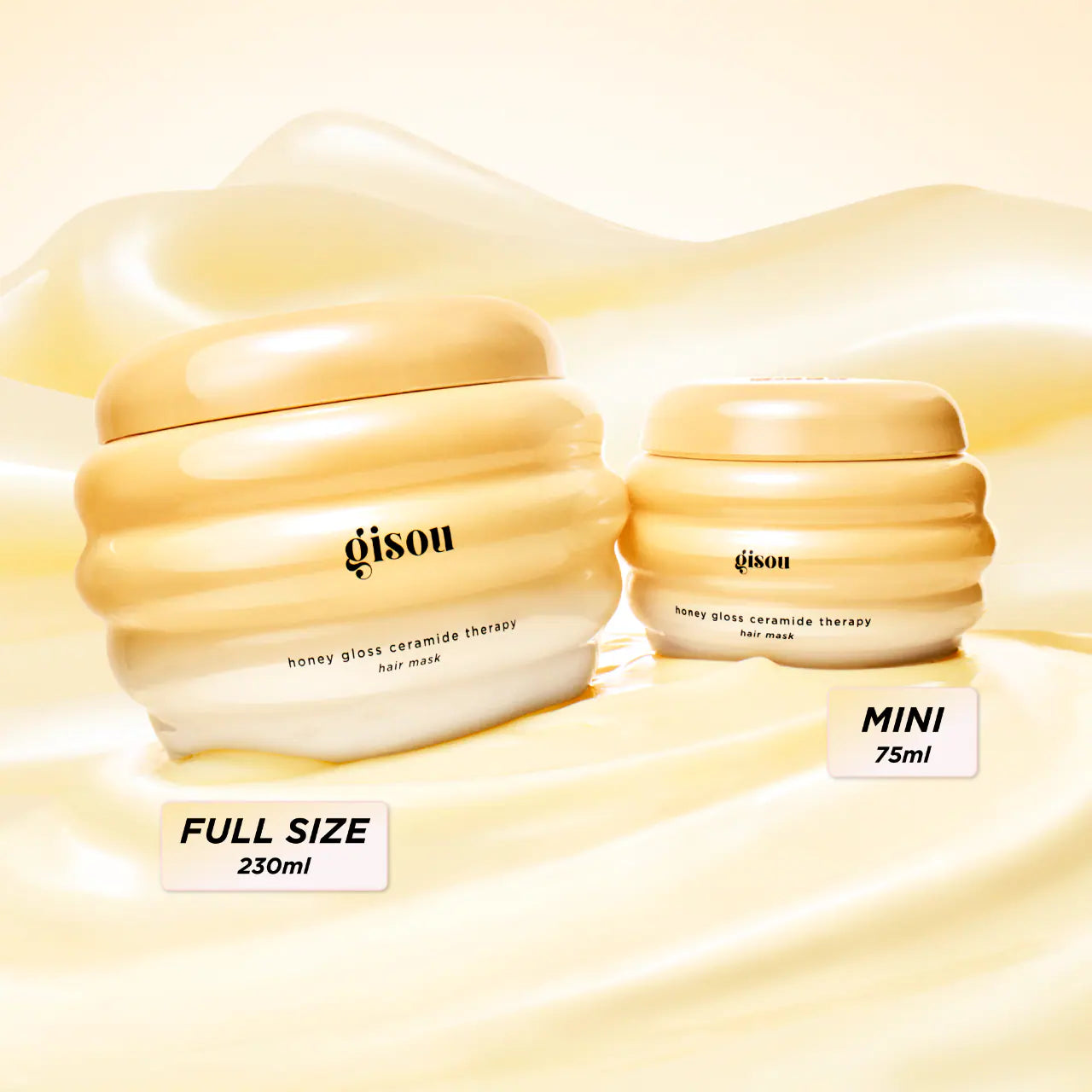 Gisou  Mini Honey Gloss Ceramide Therapy Hydrating Hair Mask