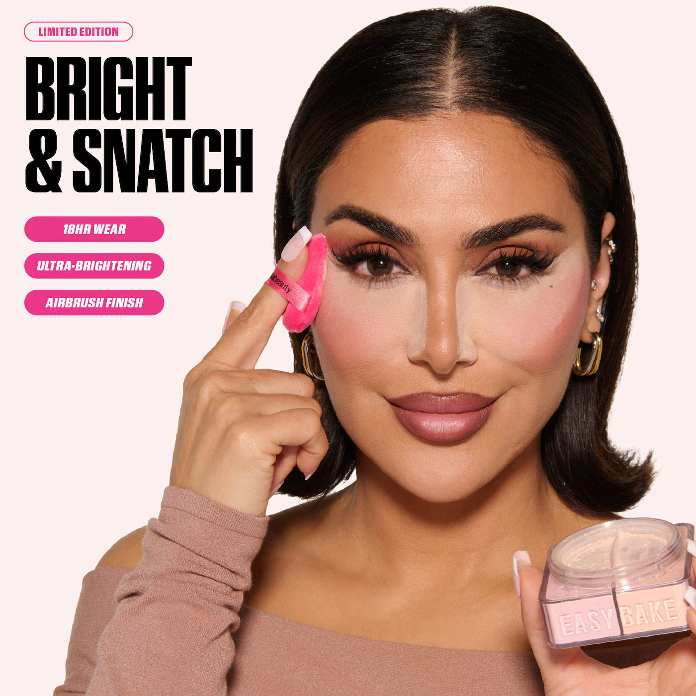 HUDA BEAUTY  Easy Bake Loose Powder Brightening + Correcting Duo