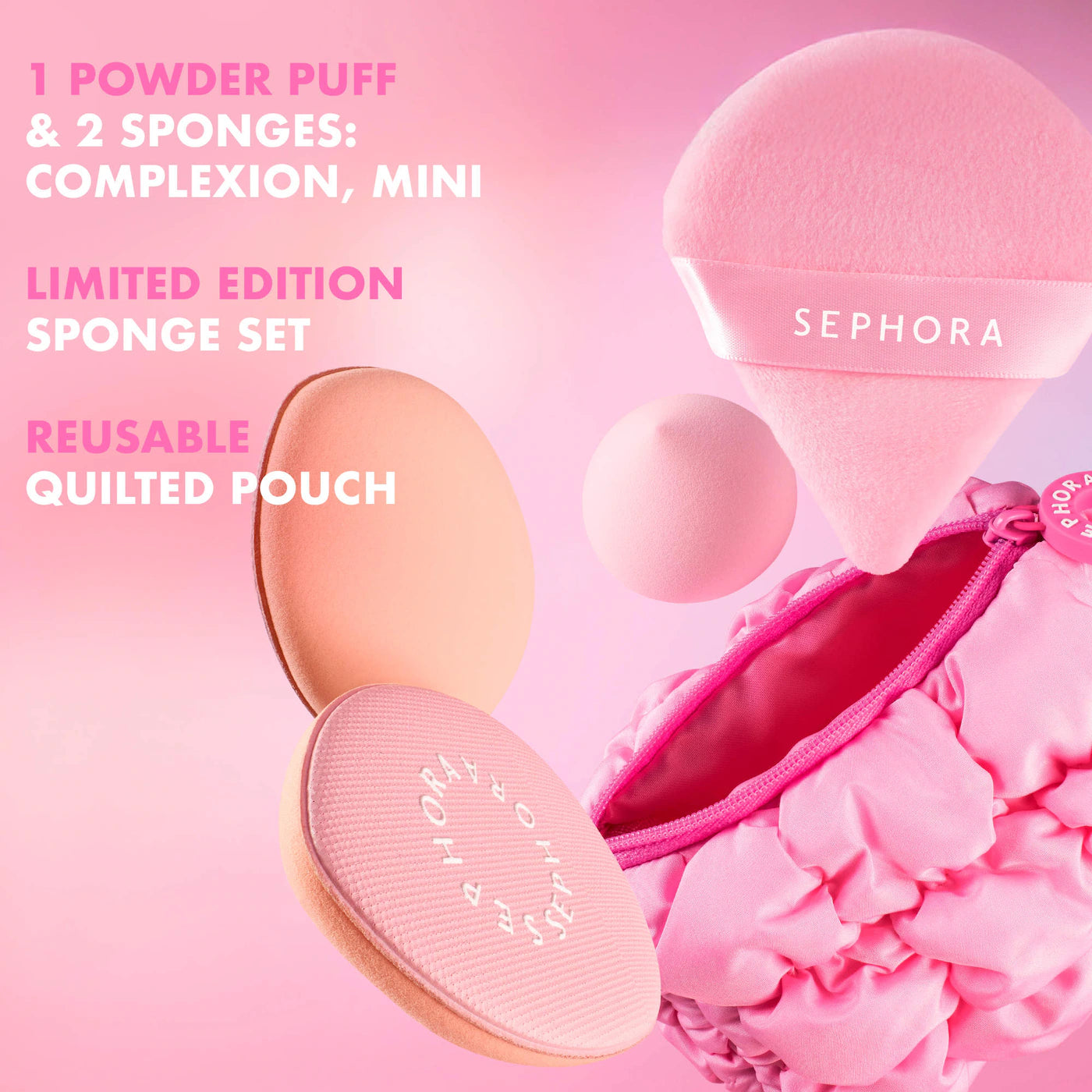 COLECCIÓN SEPHORA  Juego de esponjas de maquillaje Pillow Dream