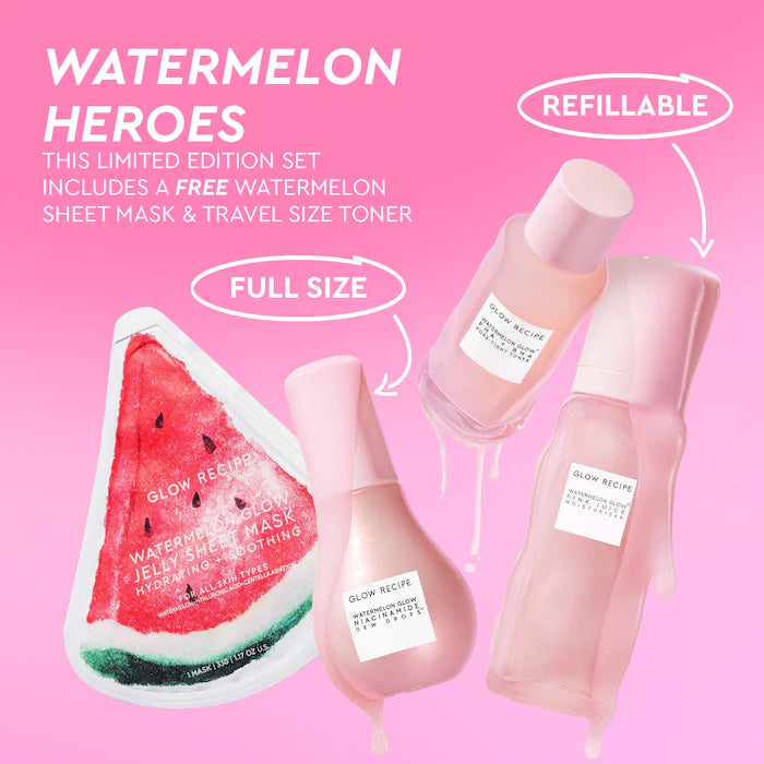 Glow Recipe  Watermelon Glow Dewy Skin Routine Gift Set