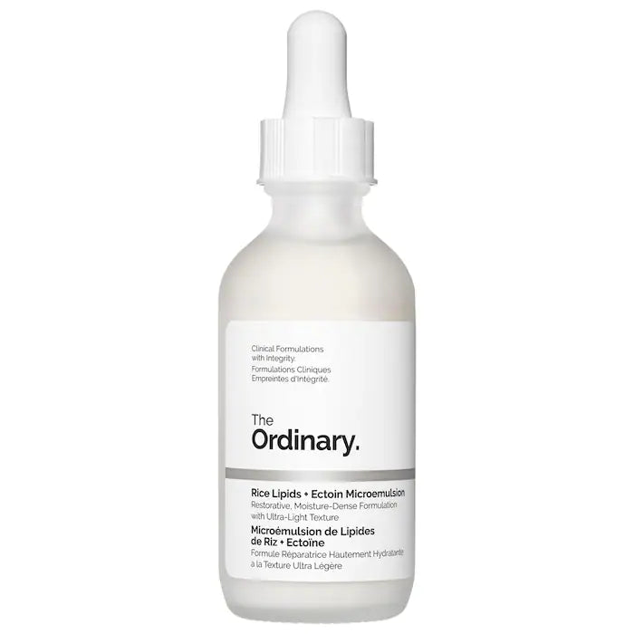 Rice Lipids + Ectoin Microemulsion Moisturizer for Soothing Hydration & Reduced Redness