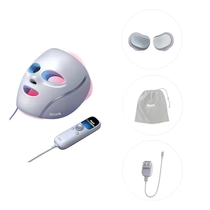 Shark Beauty Under-Eye Cooling + LED Anti-Aging Red Light & Skin Clearing Mask
