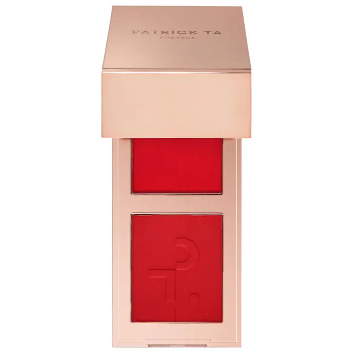 PATRICK TA  Mini Major Headlines Double-Take Crème & Powder Blush Duo