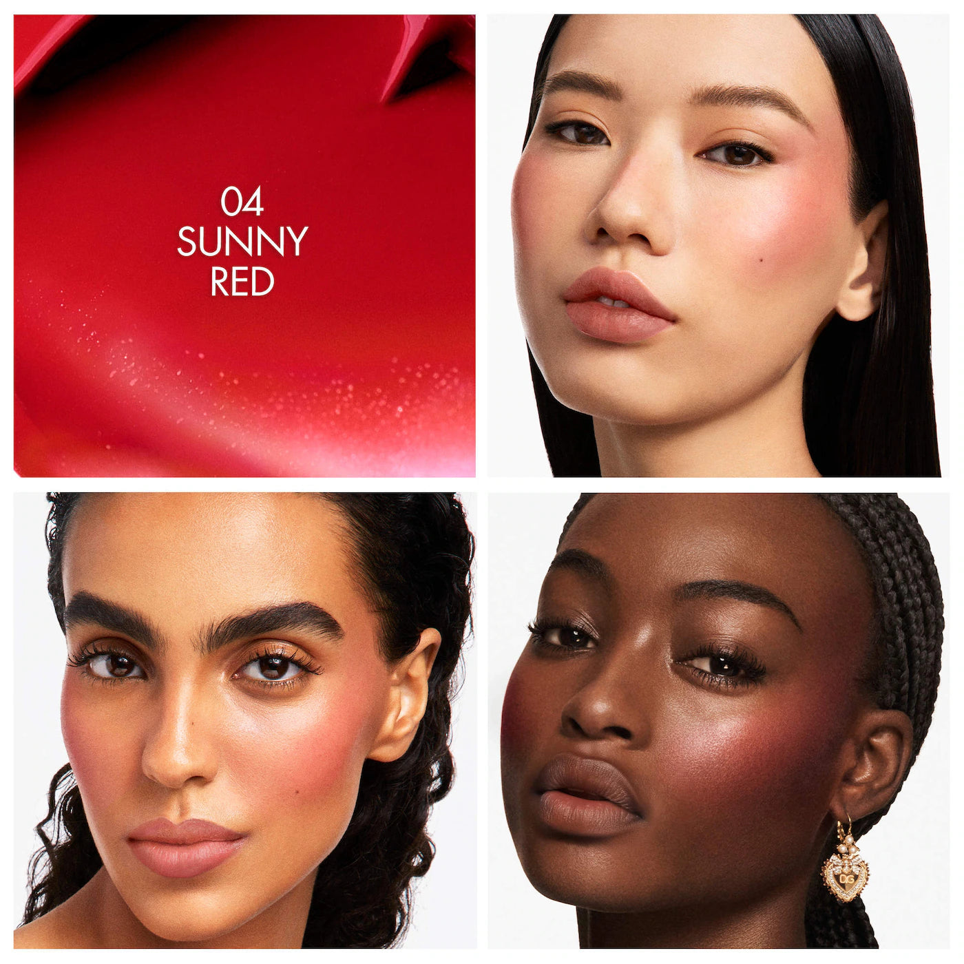 Dolce&Gabbana  Cherry Glaze Bar 24H Lasting Glow & Waterproof Cream Blush Stick with Vegan Collagen