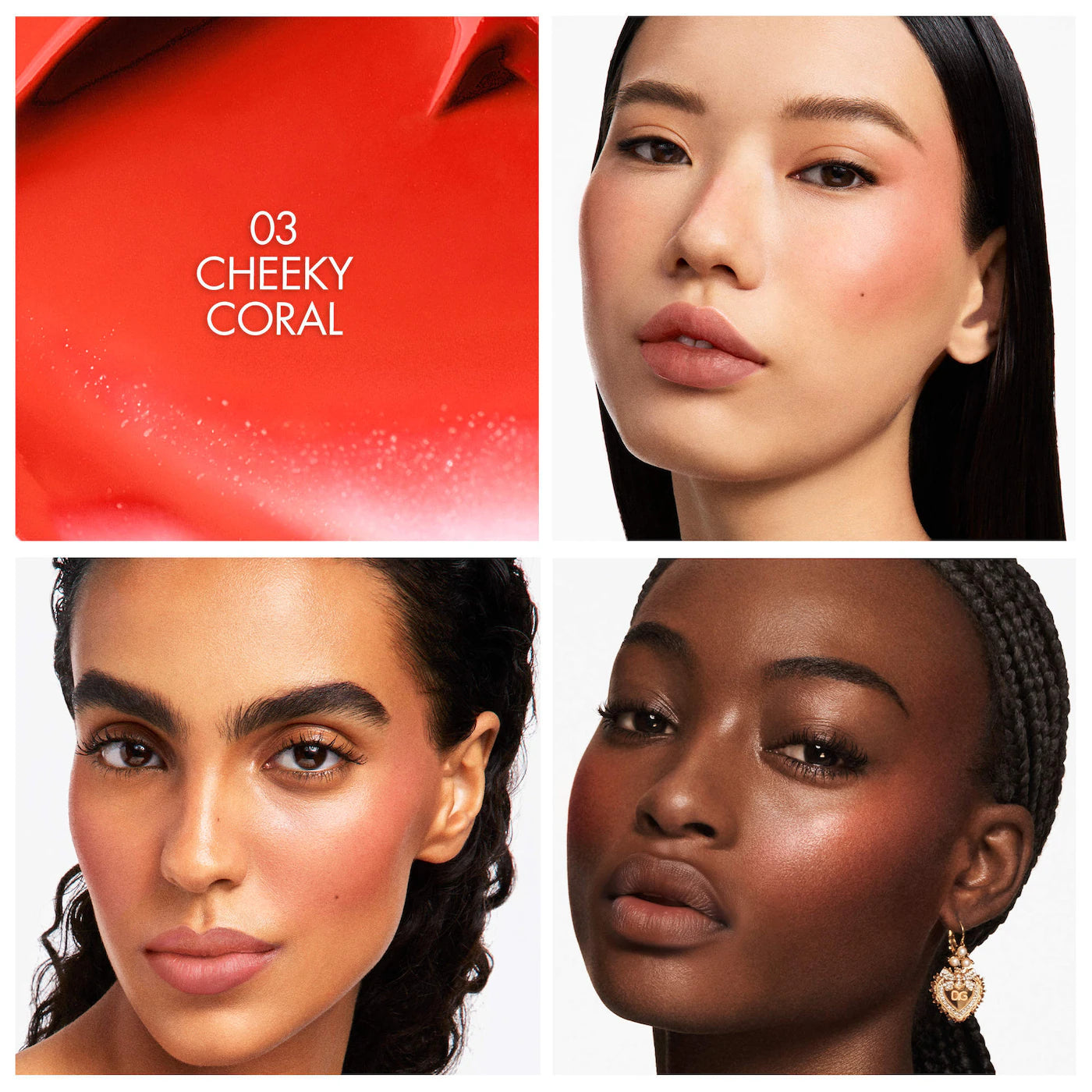 Dolce&Gabbana  Cherry Glaze Bar 24H Lasting Glow & Waterproof Cream Blush Stick with Vegan Collagen