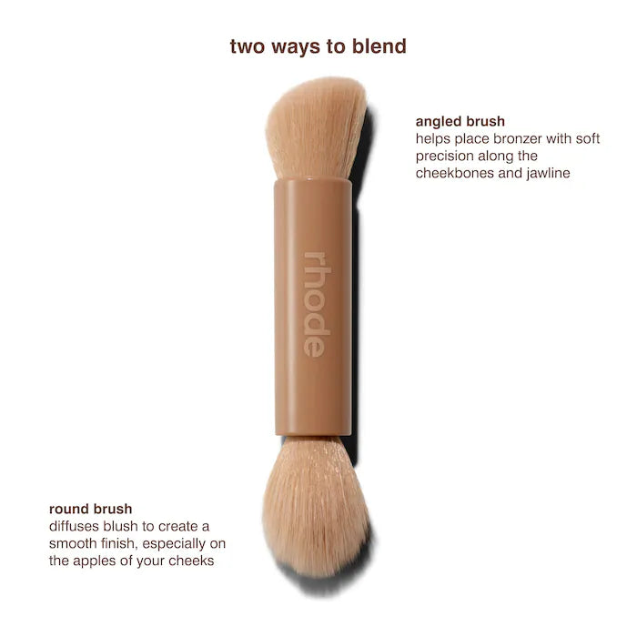 rhode Pocket Brush Double-Ended Makeup Brush