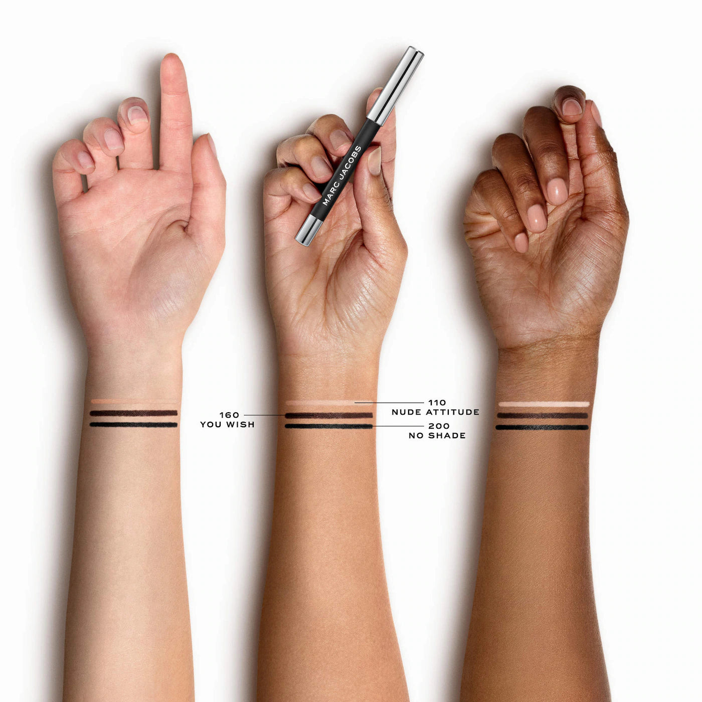 Marc Jacobs Beauty Set x3 Drawn This Way Long-Wear Waterproof Sharpenable Gel Eyeliner