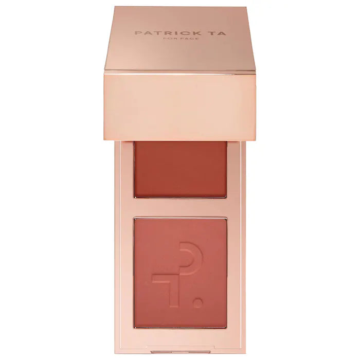 PATRICK TA  Mini Major Headlines Double-Take Crème & Powder Blush Duo