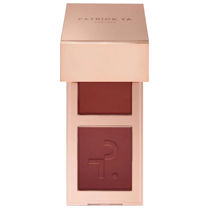 PATRICK TA  Mini Major Headlines Double-Take Crème & Powder Blush Duo